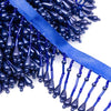 Bugle & Seed Bead Tassel Trim - Pearl Drop