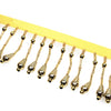 Bugle & Seed Bead Tassel Trim - Pearl Drop