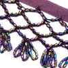 Lattice Bugle Bead Trim w Loop Fringe