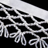 Lattice Bugle Bead Trim w Loop Fringe
