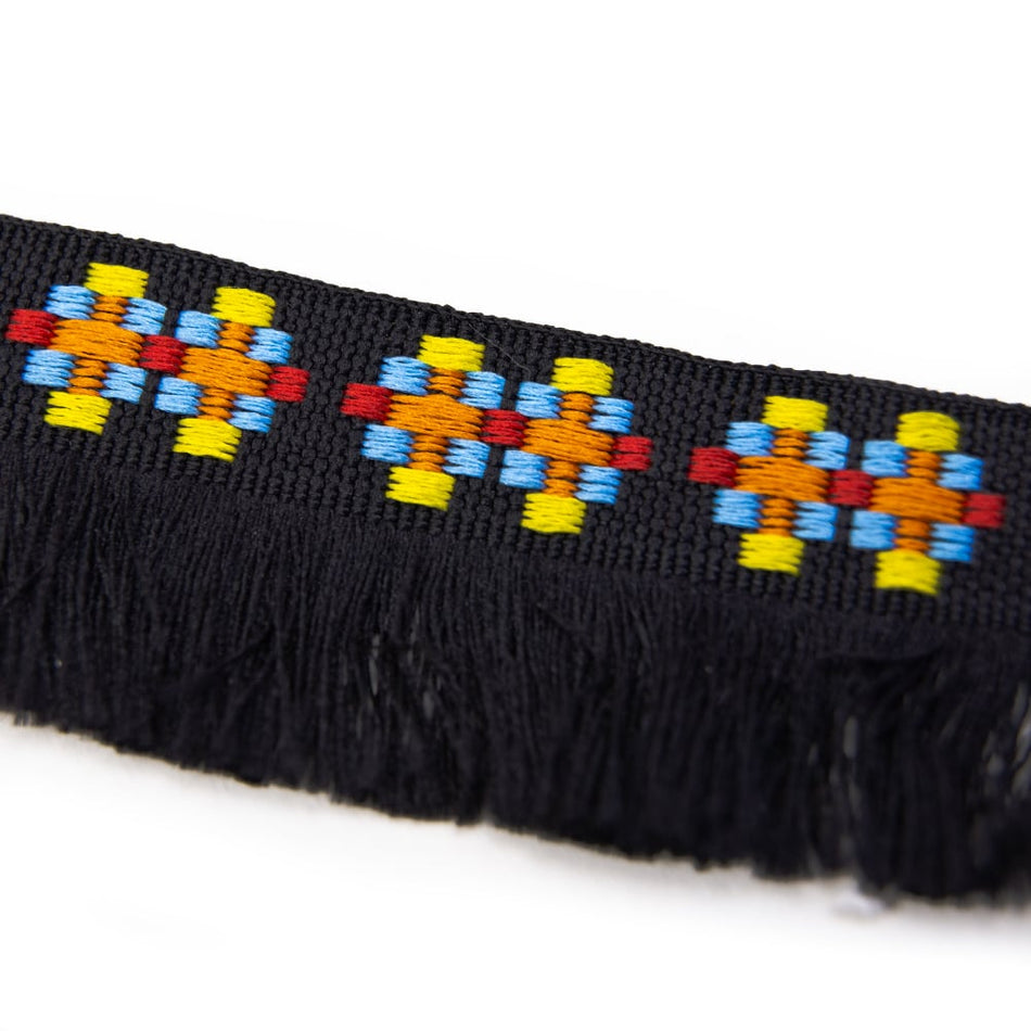 Embroidered Jacquard Tassel Fringe