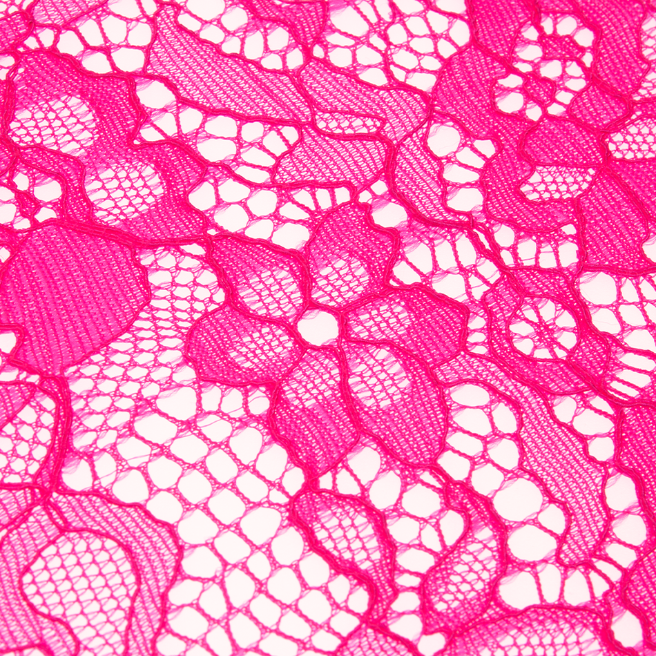 Fluorescent Honeycomb Raschel Stretch Lace
