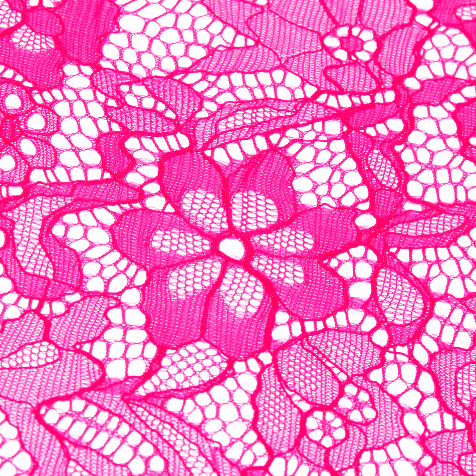 Fluorescent Honeycomb Raschel Stretch Lace
