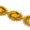 Sequin Beaded Teardrop Trim w Rhinestone Centre