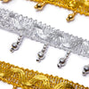 Wave Lurex Trim w Beaded Tassels