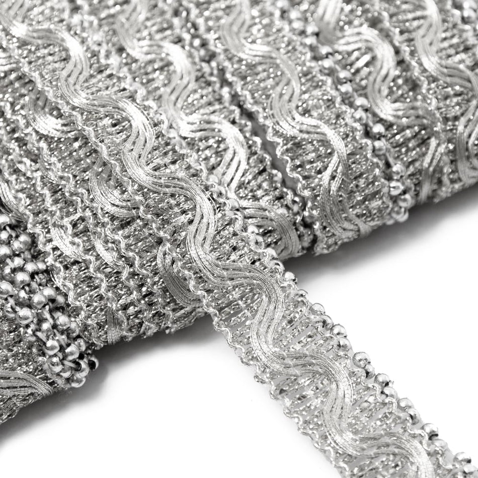 Wave Lurex Trim w Beaded Edge