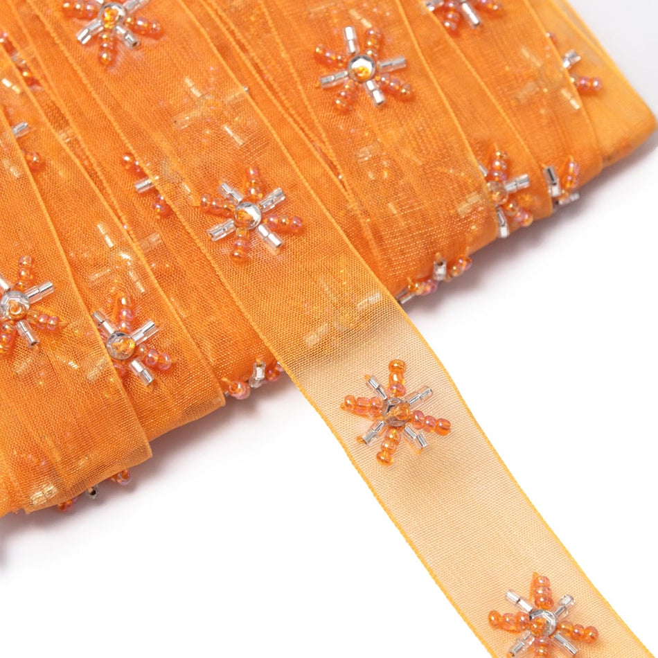 Organza Trim - Sequin & Beaded Stars