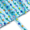 Beaded Floral Wave Organza Trim