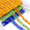 Beaded Floral Wave Organza Trim