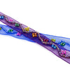 Beaded Floral Wave Organza Trim
