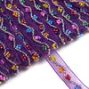 Beaded Floral Wave Organza Trim