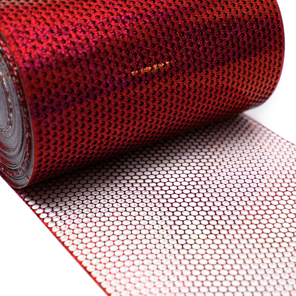 Perforated Holographic Honeycomb Sequin Film