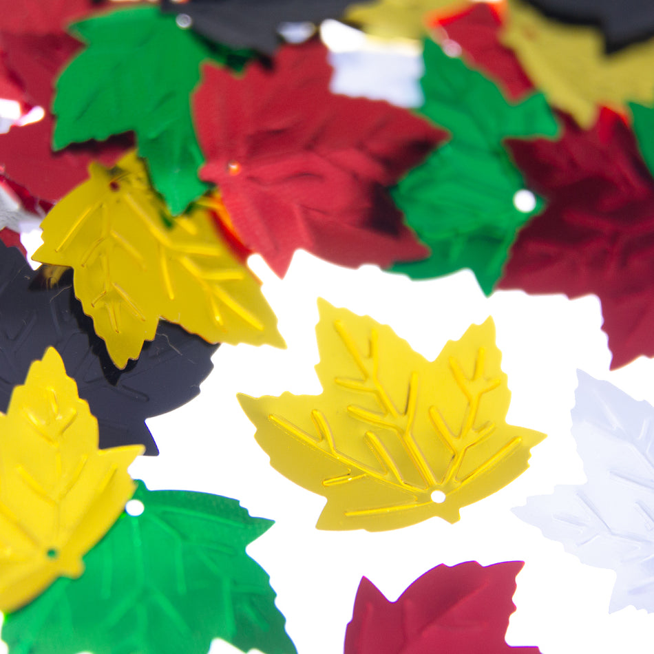 Maple Leaf Sequin Shapes