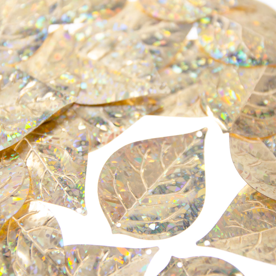 Lilac Leaf Sequin Shapes