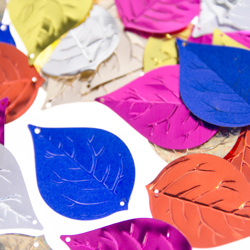 Lilac Leaf Sequin Shapes