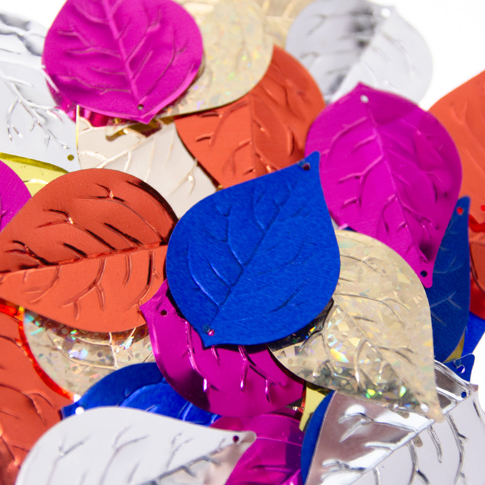 Lilac Leaf Sequin Shapes