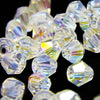 Glass Bicone Faceted Bead - 5mm - Clear (48 Pack)