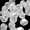 Glass Bicone Faceted Bead - 5mm - Clear (48 Pack)