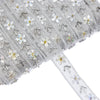 Flowers & Snowflake Mesh Trim