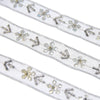 Flowers & Snowflake Mesh Trim