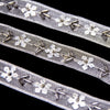 Flowers & Snowflake Mesh Trim
