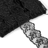 Floral Embroidered Lace Trim w Scalloped Edging
