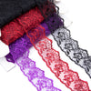 Floral Embroidered Lace Trim w Scalloped Edging