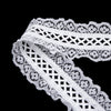 Gathered Lace Trim w Lattice Ribbon Centre