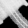 Gathered Lace Trim w Lattice Ribbon Centre