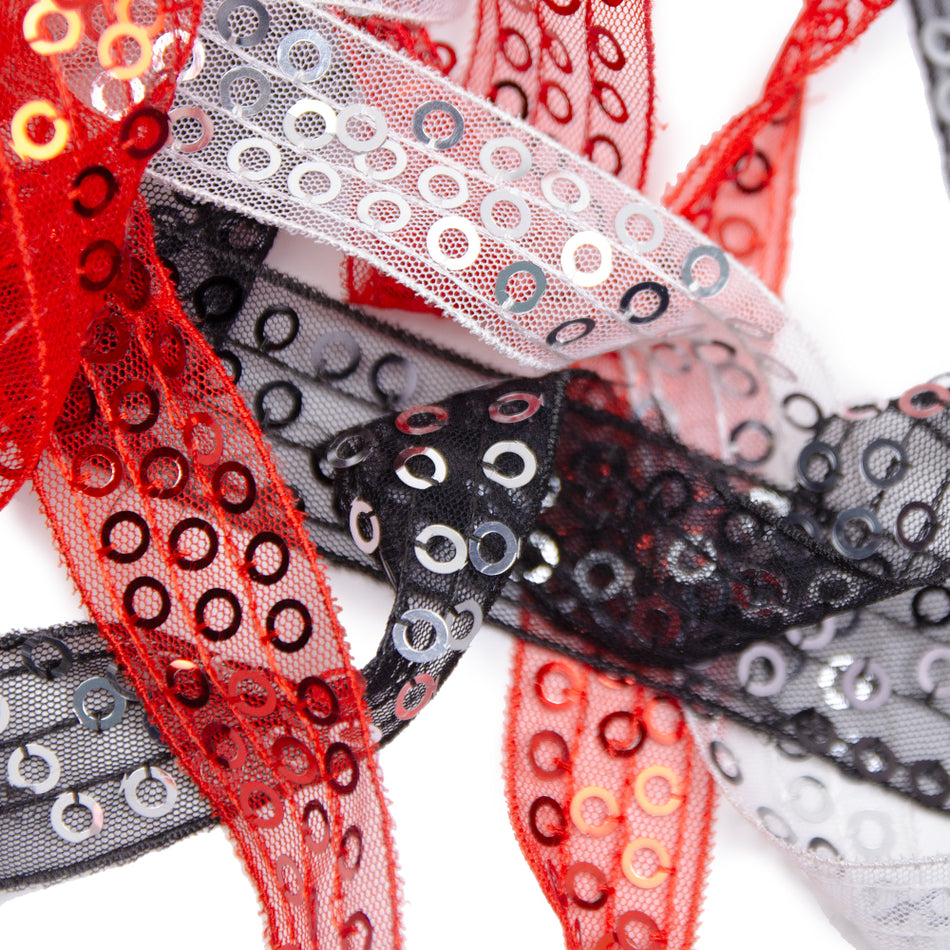 Sequin Mesh Trim