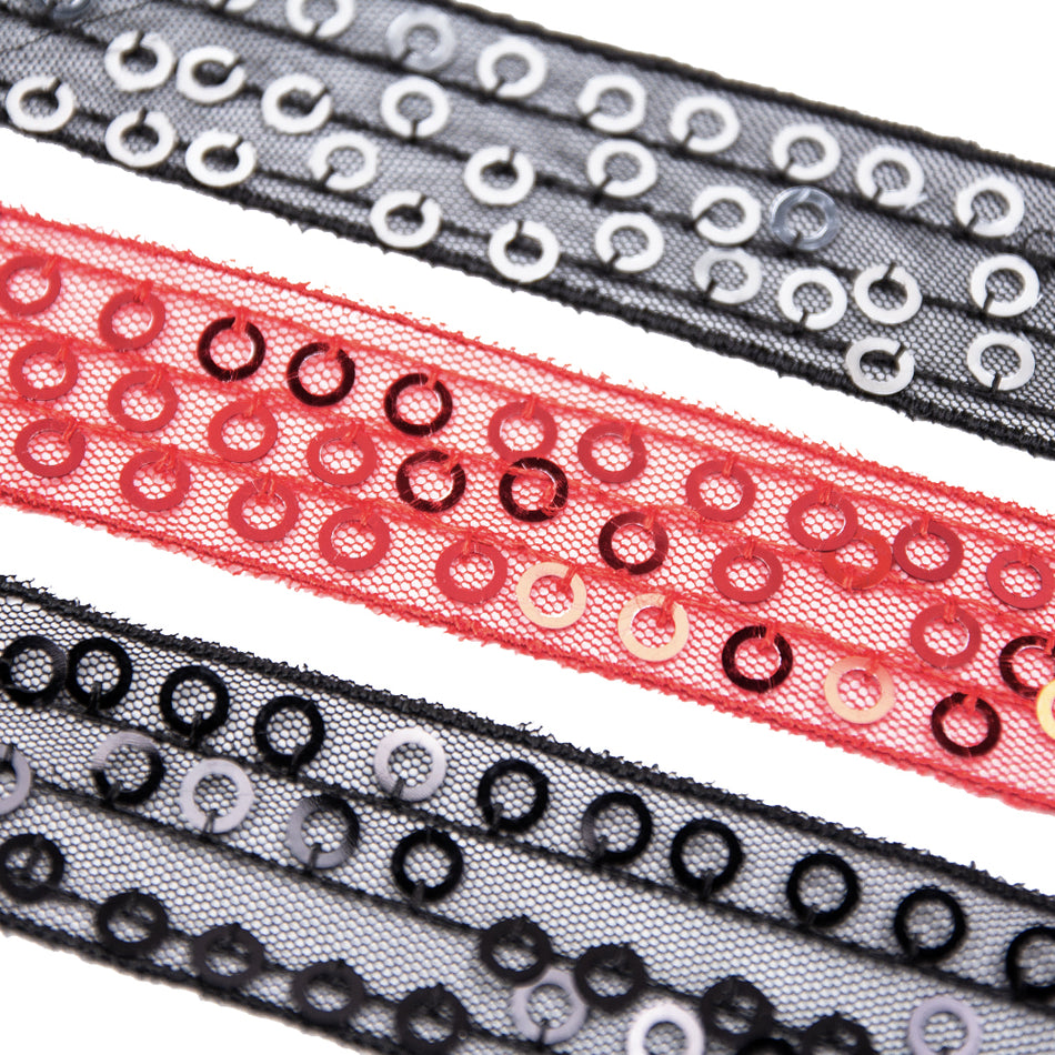 Sequin Mesh Trim