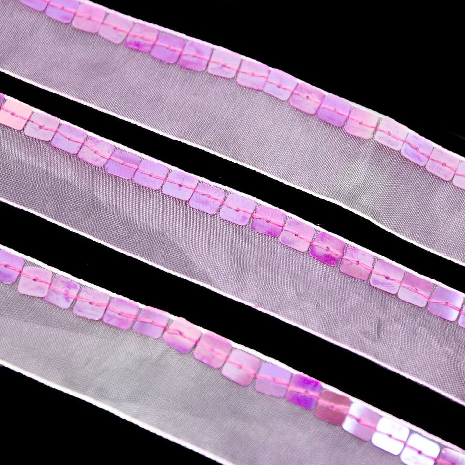 Square Sequin Organza Trim