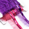 Pleated Tulle Ruffle Ribbon Trim w Sequins