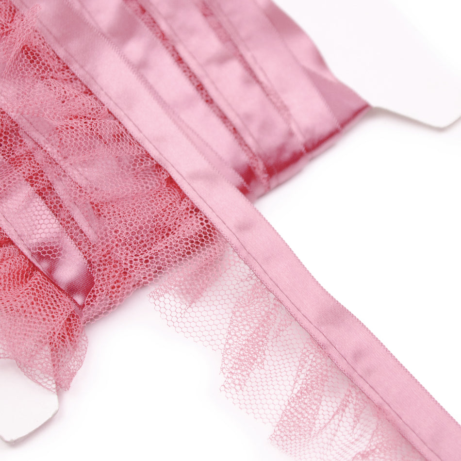Pleated Tulle Ruffle Ribbon Trim