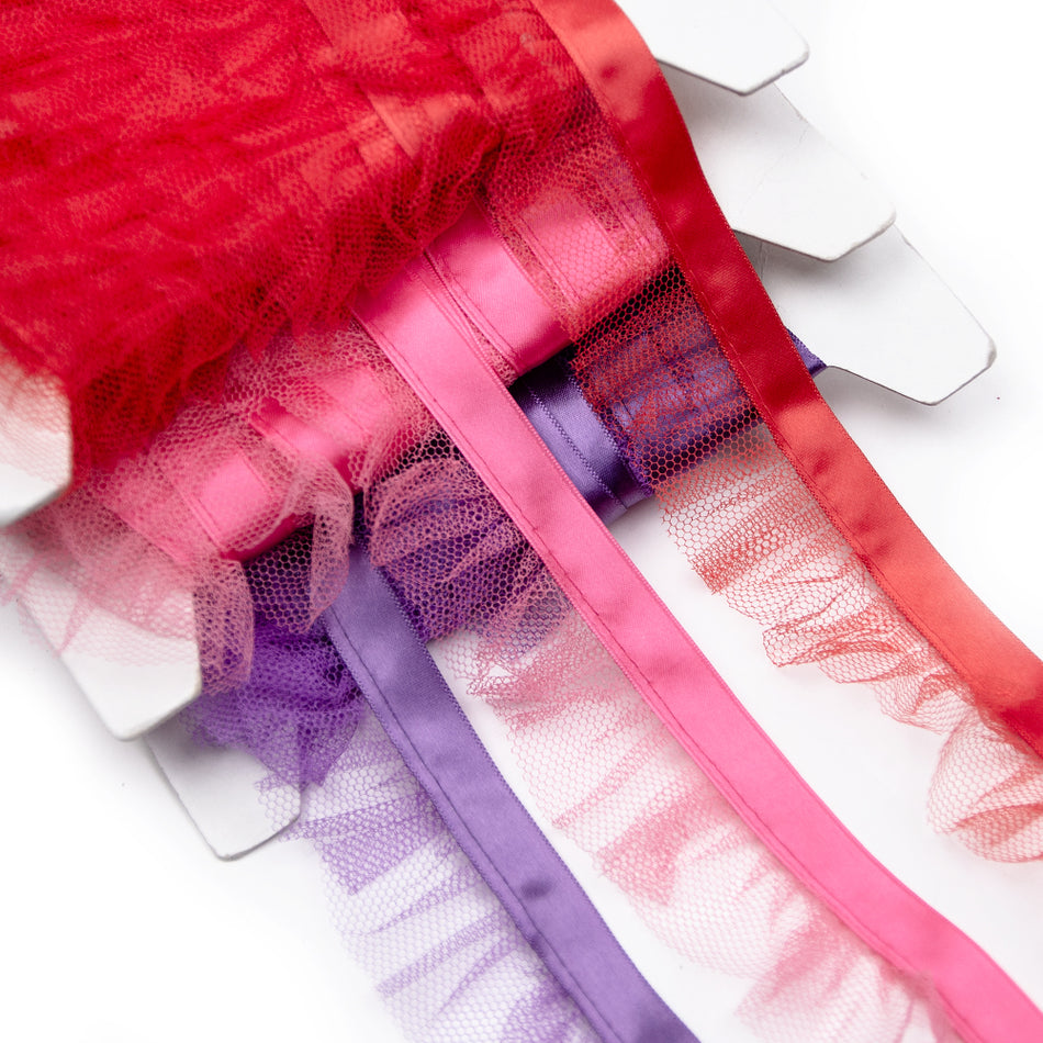 Pleated Tulle Ruffle Ribbon Trim