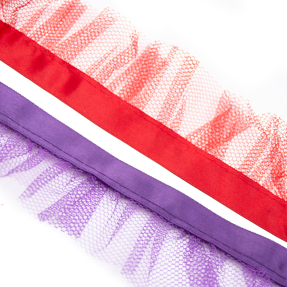Pleated Tulle Ruffle Ribbon Trim