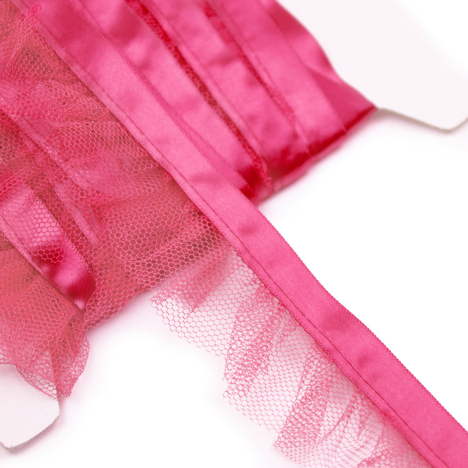 Pleated Tulle Ruffle Ribbon Trim