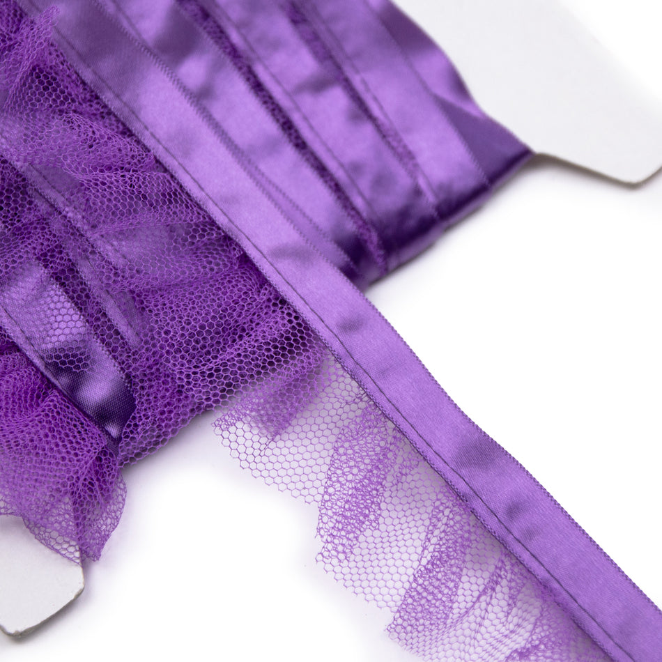 Pleated Tulle Ruffle Ribbon Trim