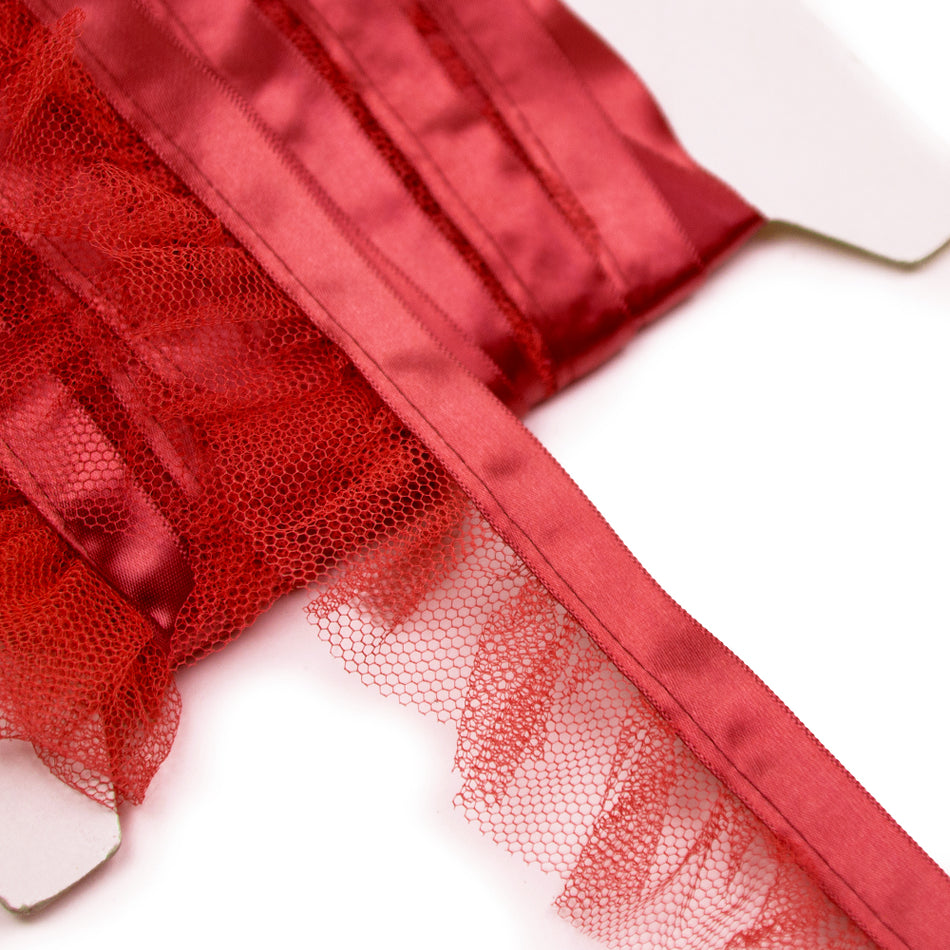 Pleated Tulle Ruffle Ribbon Trim