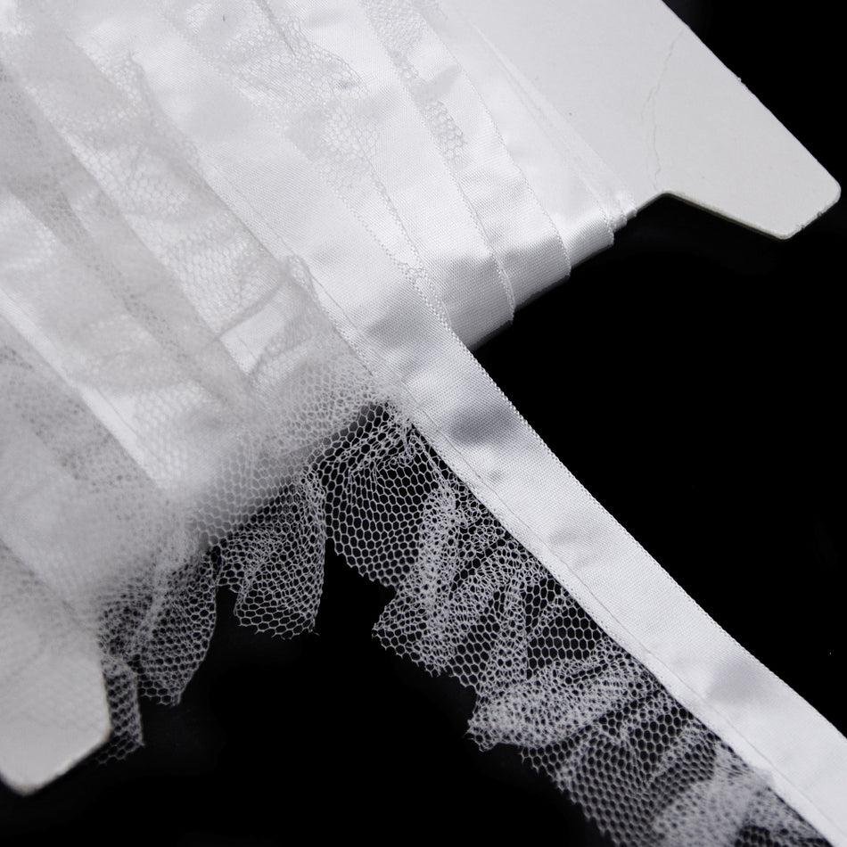 Pleated Tulle Ruffle Ribbon Trim