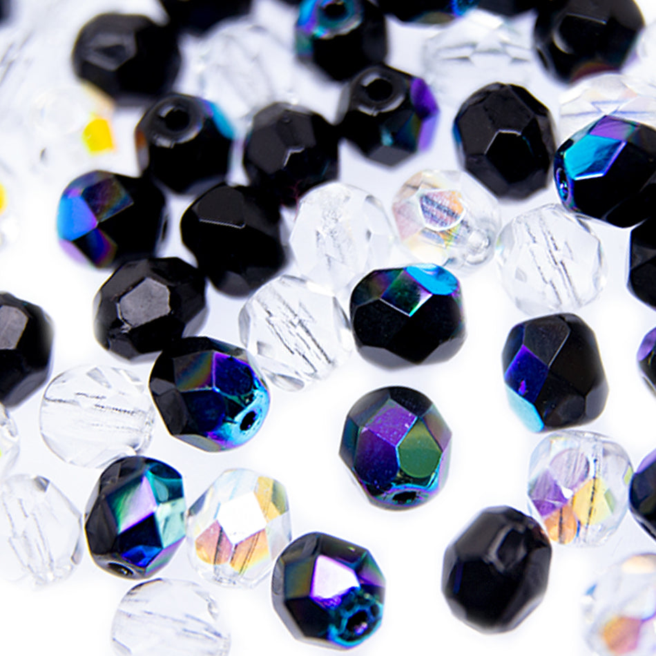Glass Round Faceted Beads - 6mm (48 Pack)