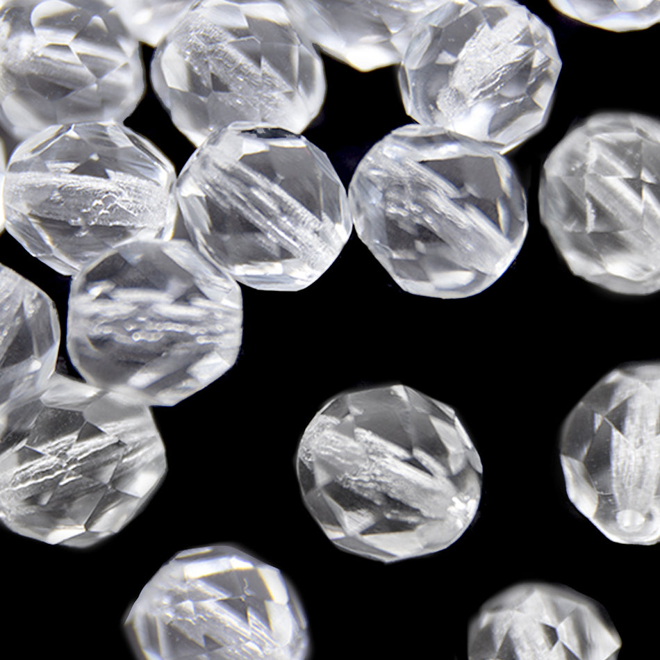 Glass Round Faceted Beads - 8mm (24 Pack)