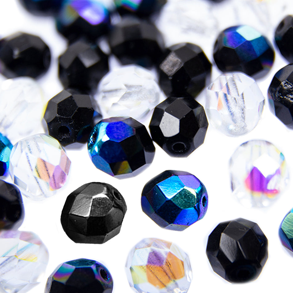 Glass Round Faceted Beads - 8mm (24 Pack)
