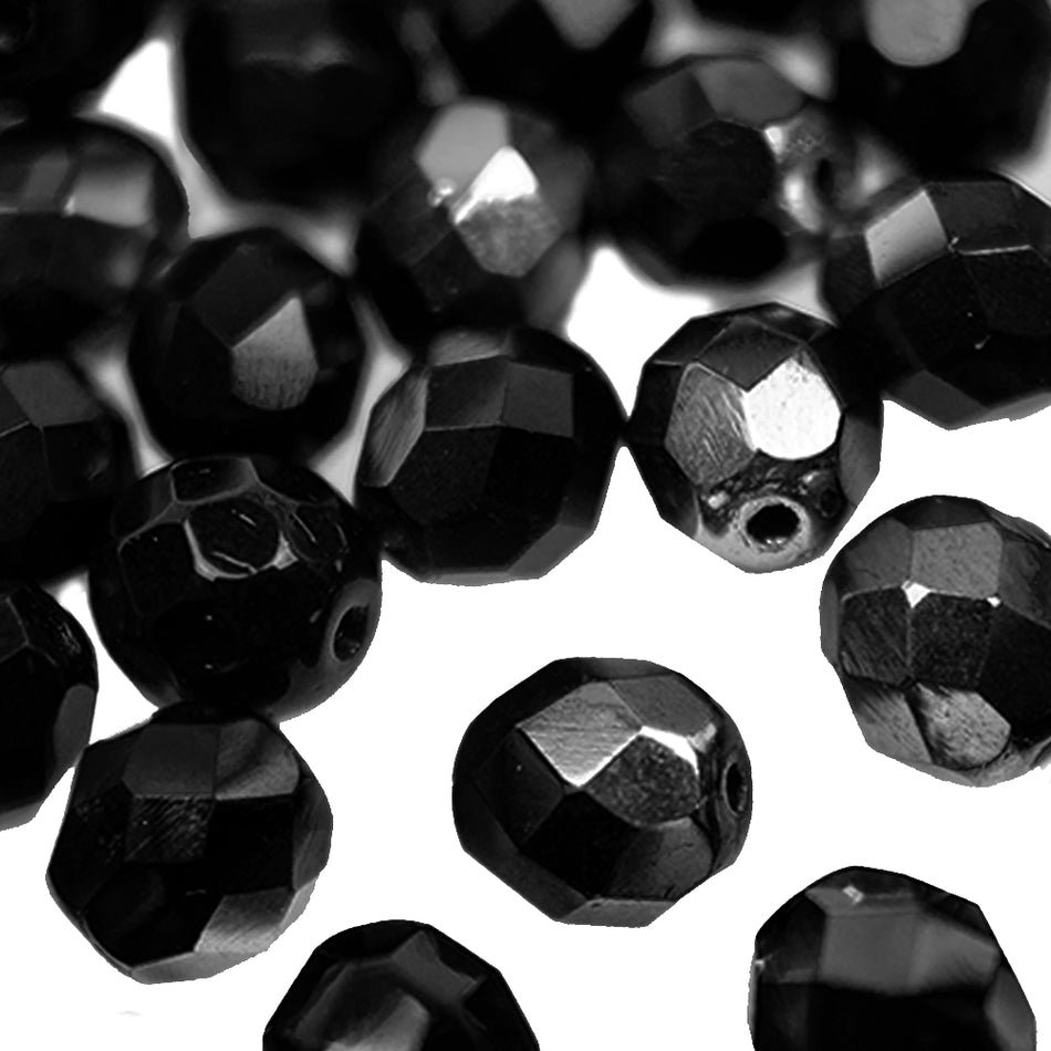 Glass Round Faceted Beads - 8mm (24 Pack)