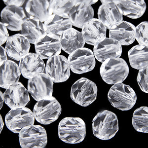 Glass Round Faceted Beads - 5mm (48 Pack)