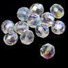 Glass Round Faceted Beads - 10mm (12 Pack)