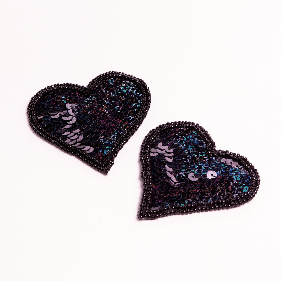Heart Sequin & Beaded Motif