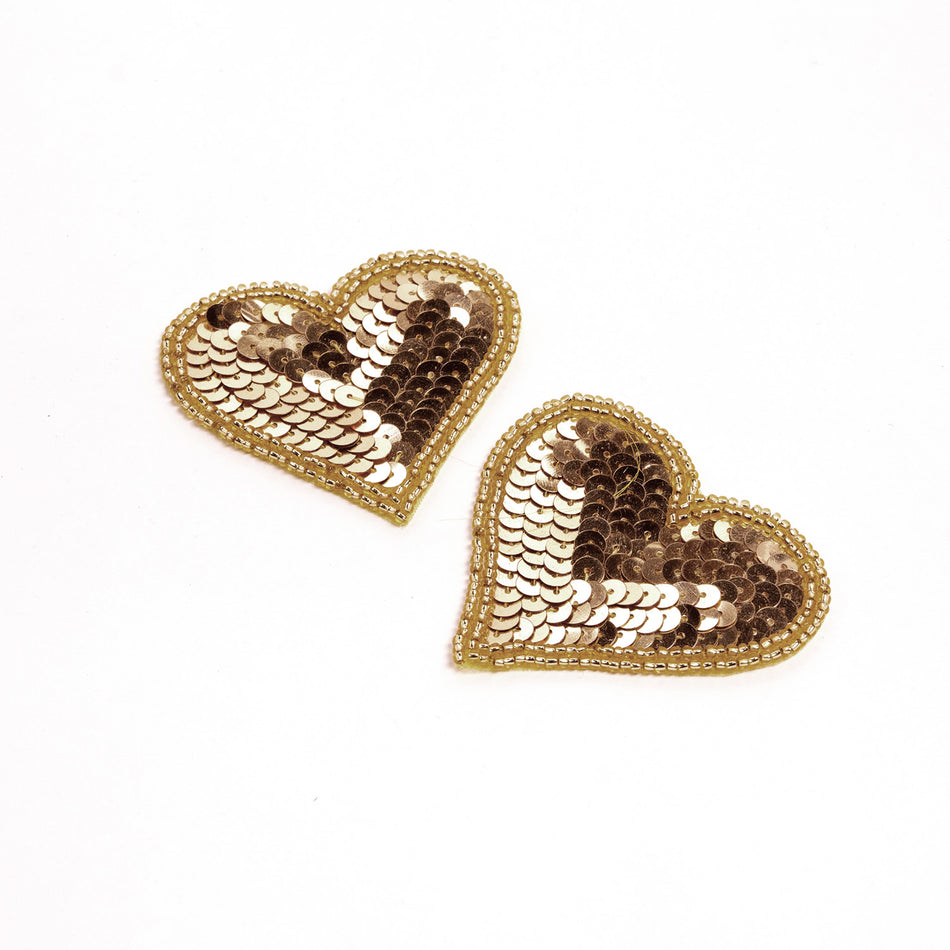 Heart Sequin & Beaded Motif