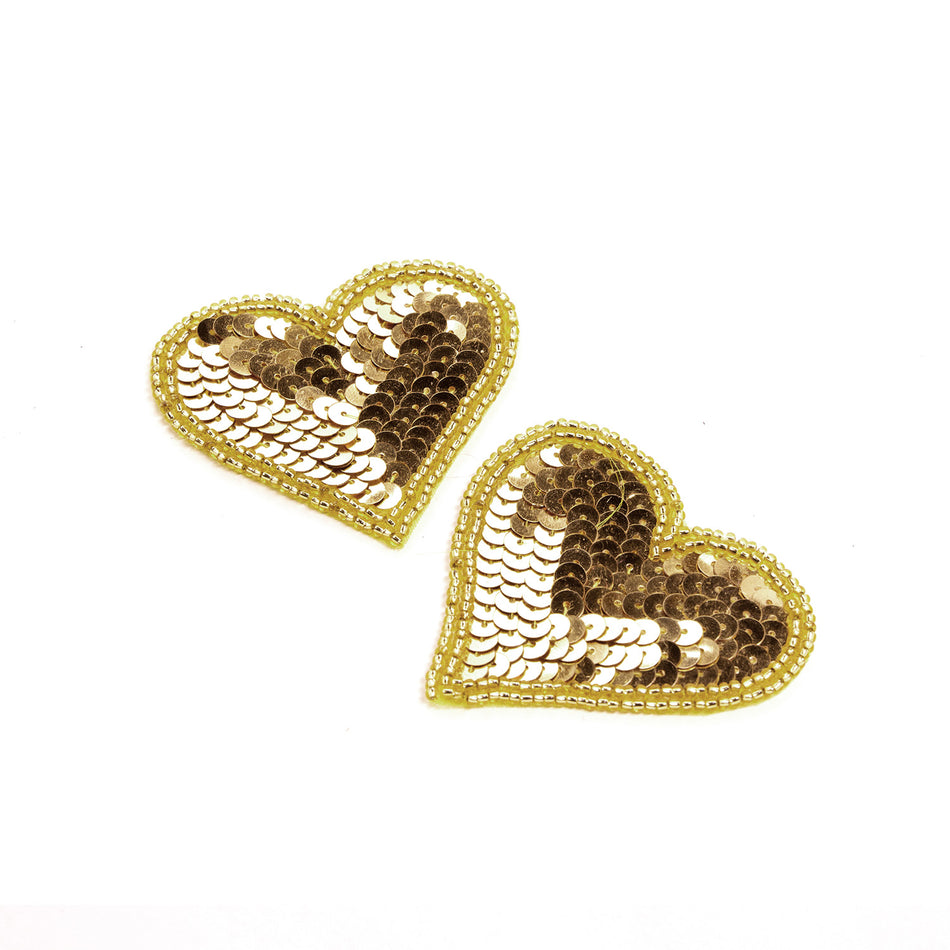Heart Sequin & Beaded Motif