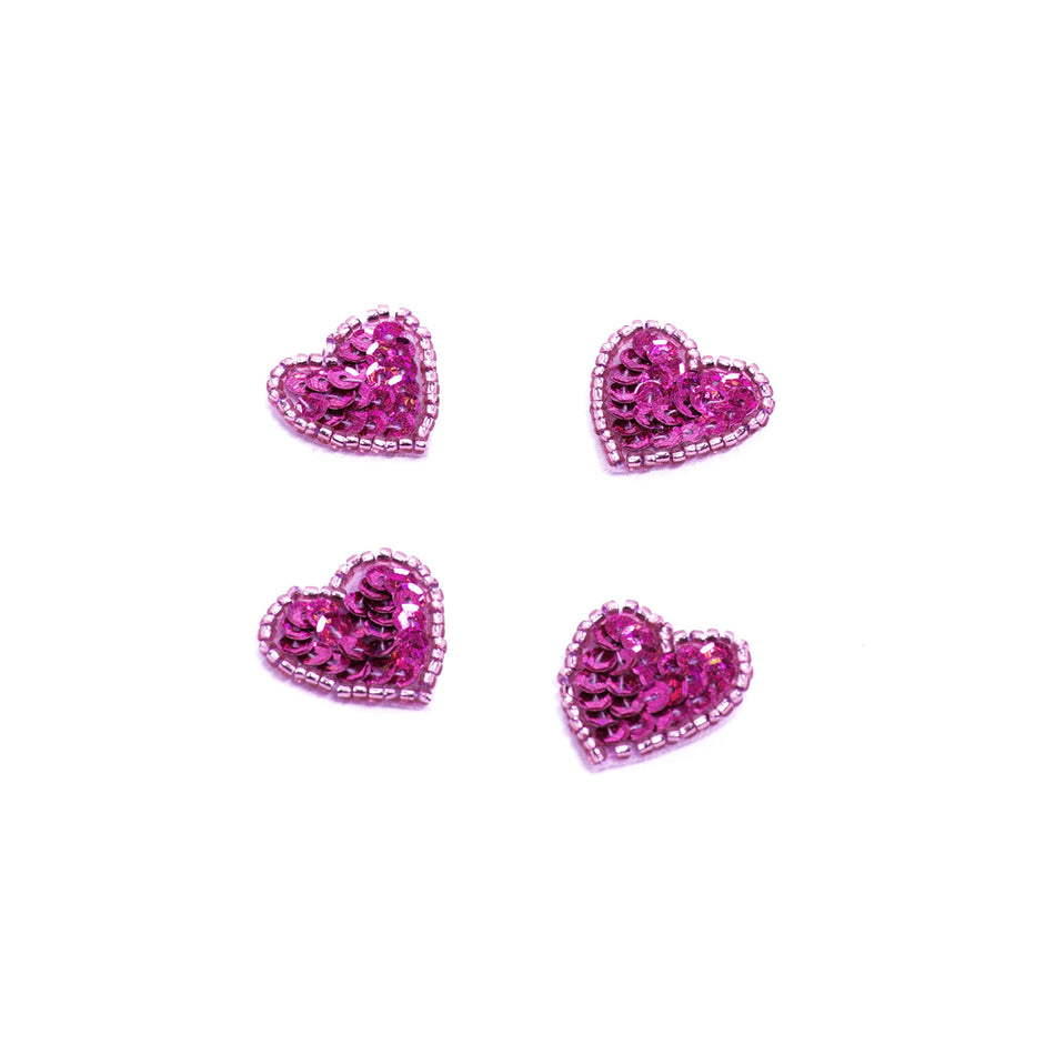 Heart Sequin & Beaded Motif